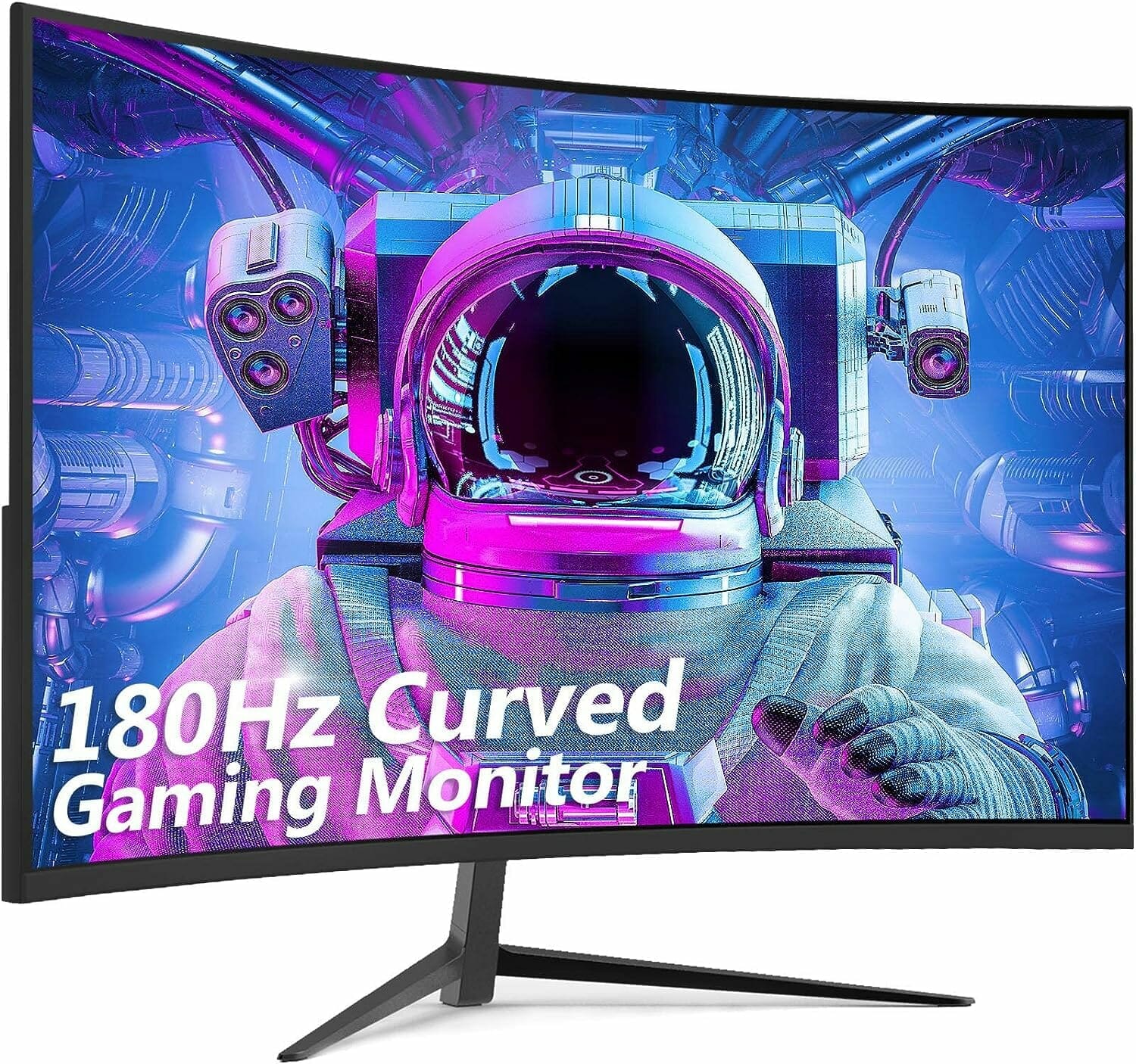 Z-Edge 24 Inch Curved Gaming Monitor Full HD 180Hz/165Hz (DP) 144Hz (HDMI) 1ms MPRT, 300cd/m² Brightness, 1650R Curved Screen, VA, FreeSync, HDMI, DP, Speaker - Black