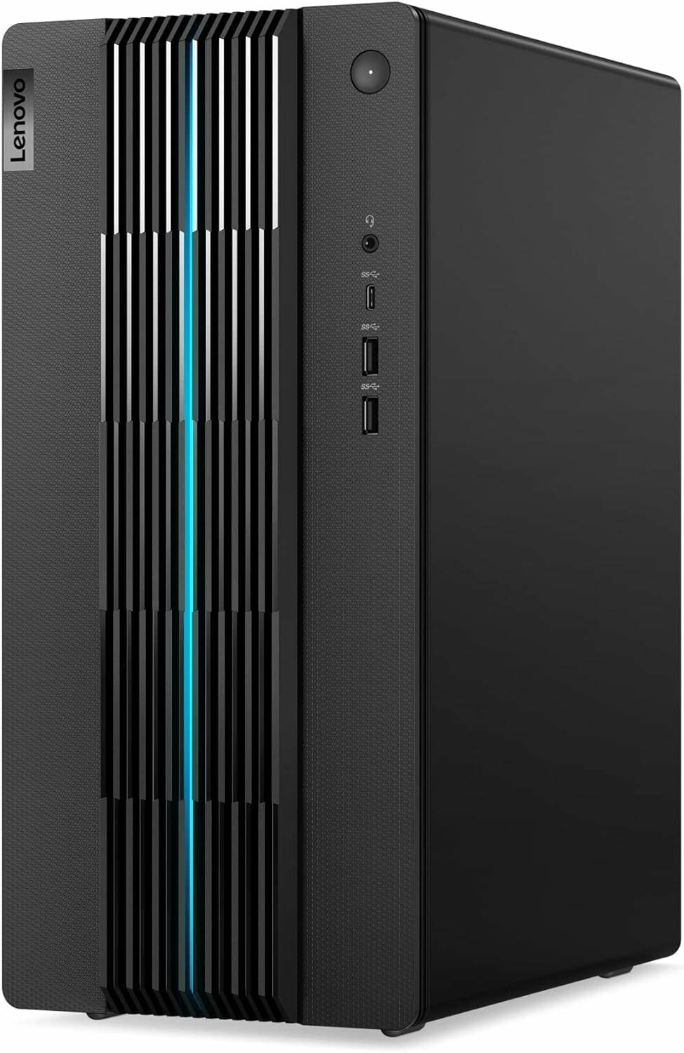 Lenovo Desktop-PC in Schwarz.