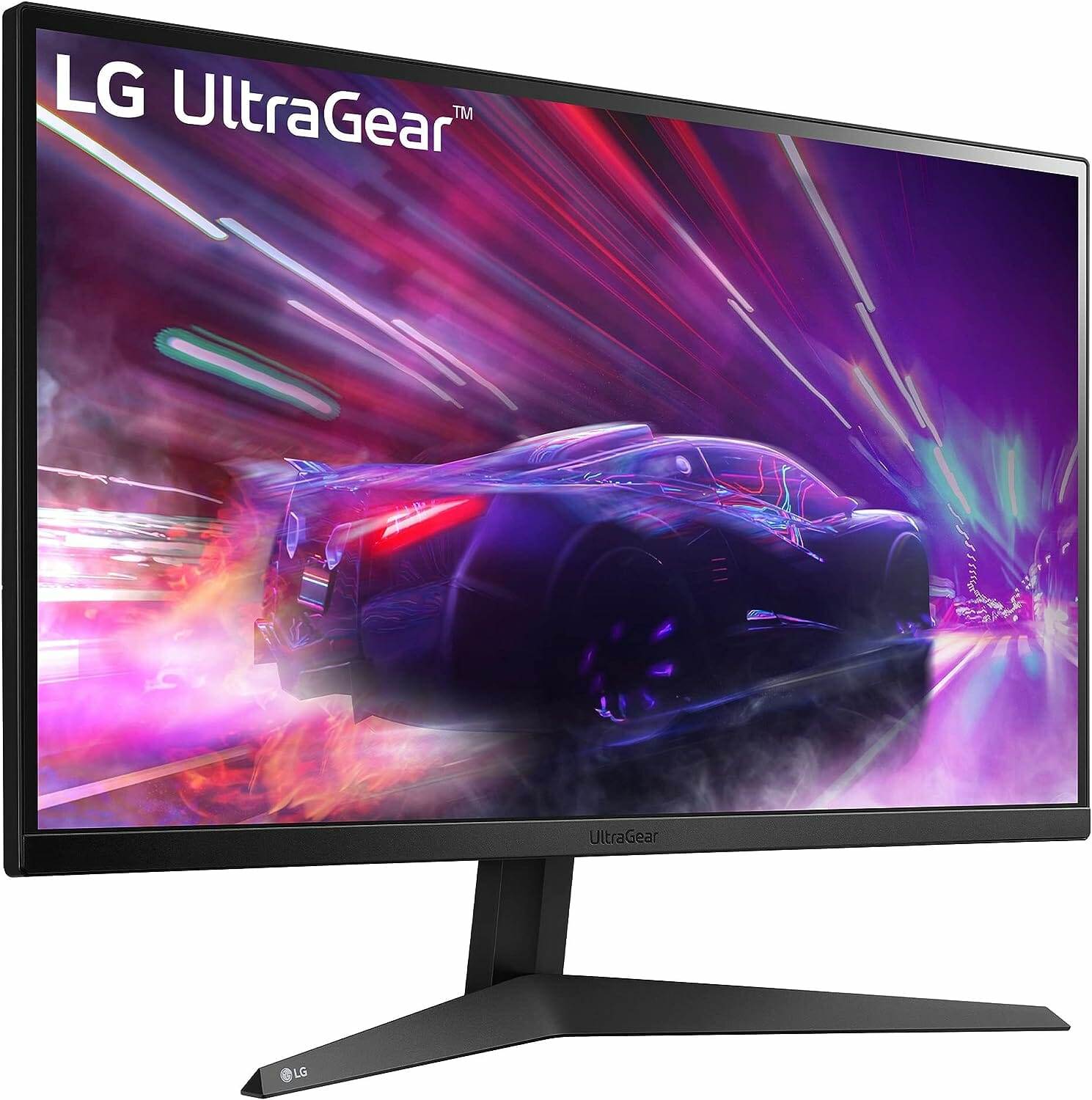 Der LG Ultra Gear Monitor wird auf weißem Hintergrund dargestellt.