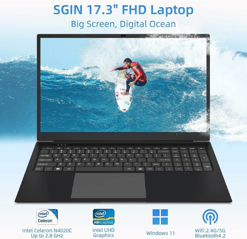 SGIN 17 Inch Laptop Windows 11 Home Review